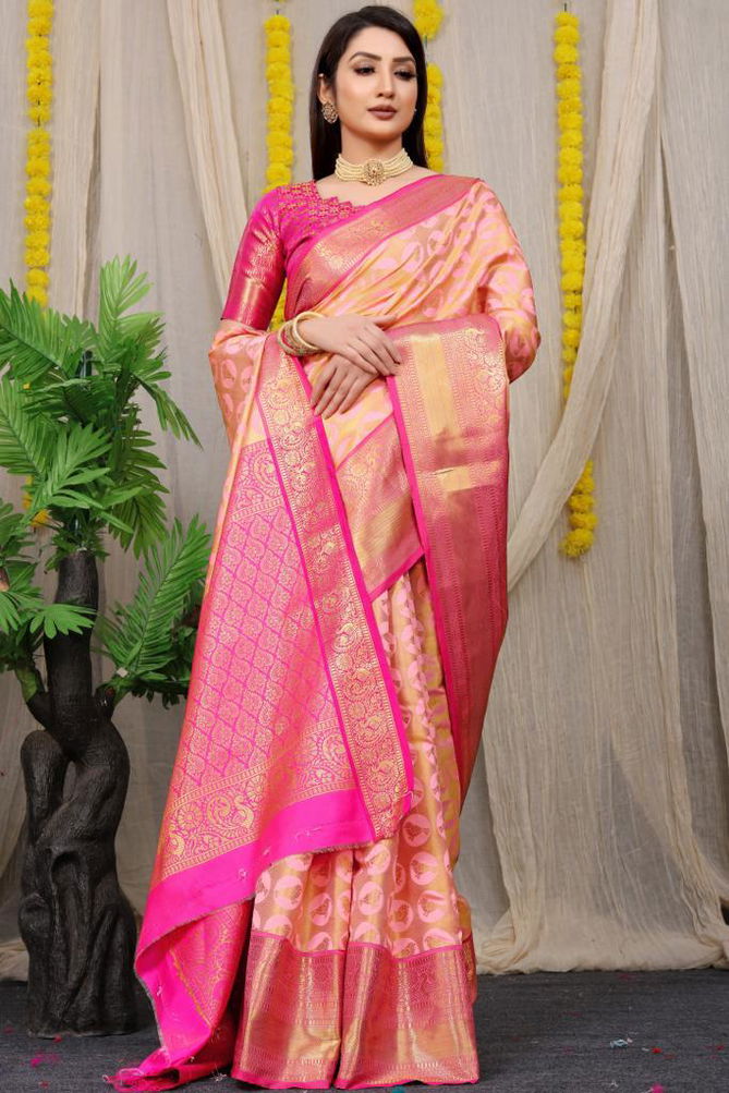 MS Kanan Chidiya By Manzar Kanchipuram Handloom Weaving Silk Sarees Wholesale Price In Surat